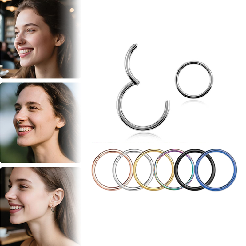 Body Jewelry Earrings - Кольцо-кликер из хирургической стали 316L (16G)