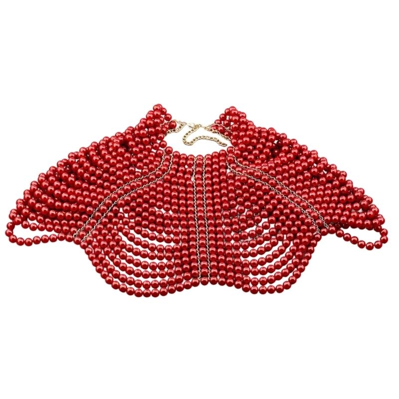 Body Jewelry - 49MD Элегантная женская шаль Многослойное ожерелье