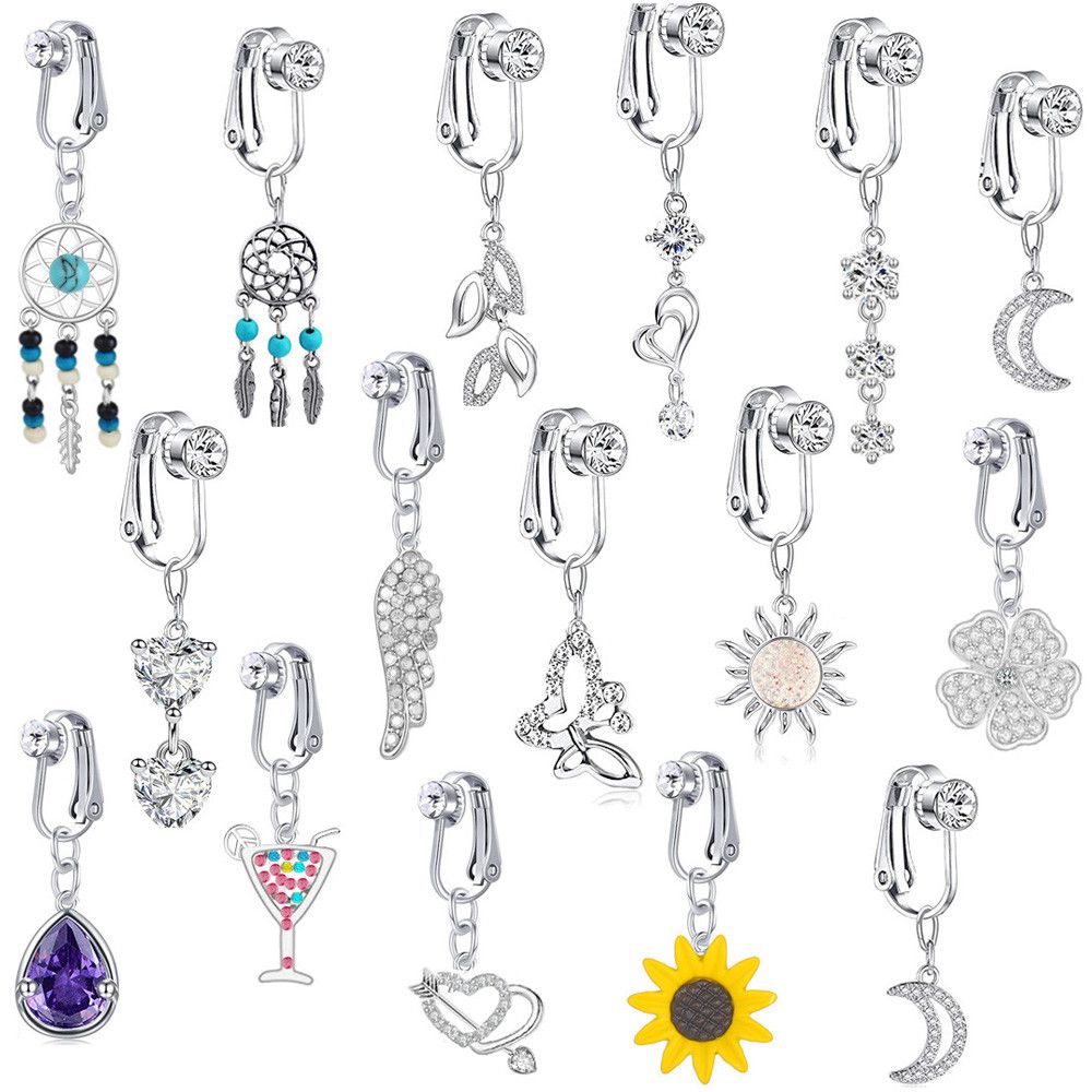 Body Jewelry Earrings - Искусственная поддельная Бабочка для живота, искусственная