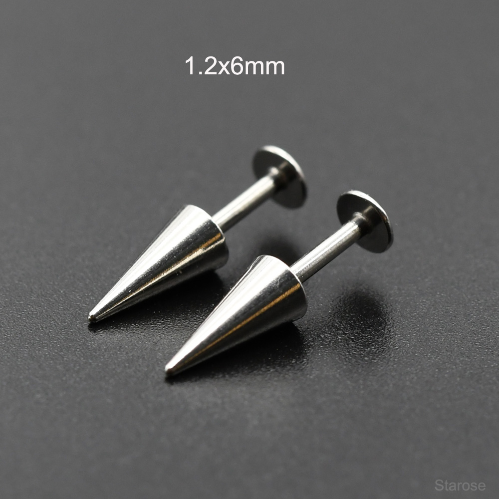 Body Jewelry Vertical Labret - Starose 2 шт. готические конусы из