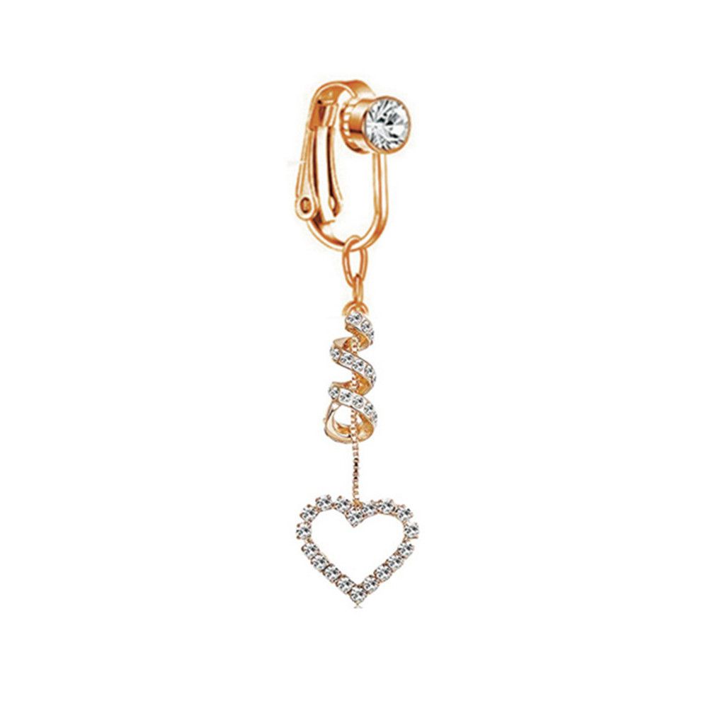 Body Jewelry Earrings - Зажимной клип-пирсинг для пупка, имитация украшения