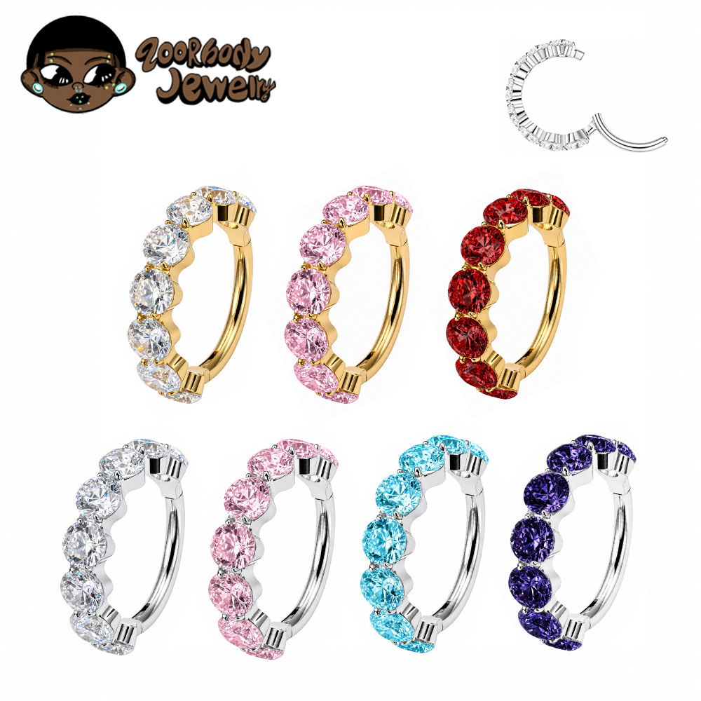 Zoor Body Jewelry - Серьга-кольцо ZOOR F136 из титана с