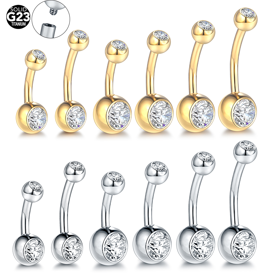 Zoor Body Jewelry - 10 шт./лот титановый кристалл для пирсинга