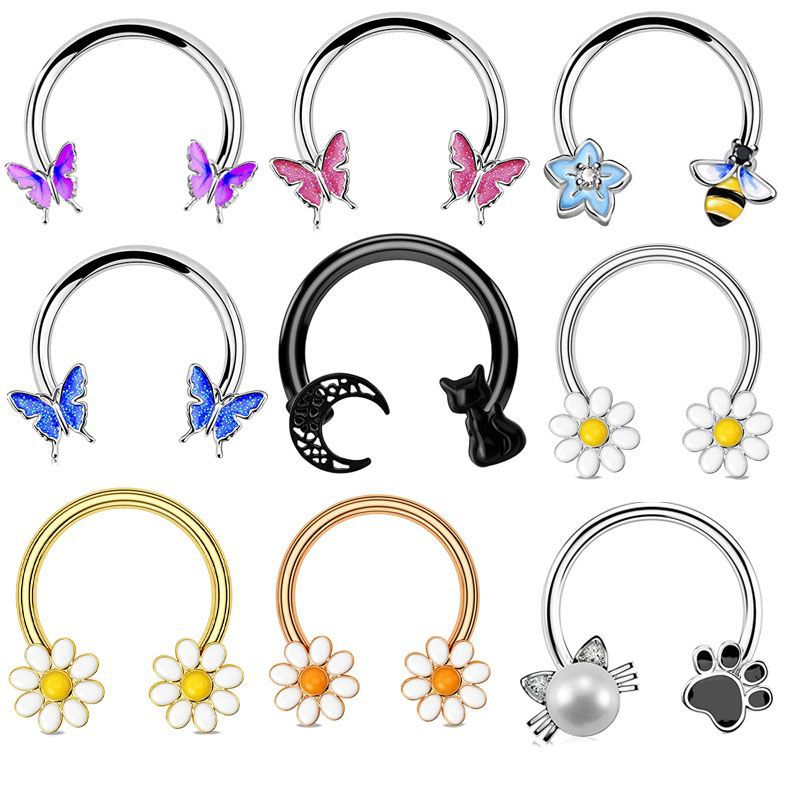 Body Jewelry Earrings - Кольцо для пирсинга 16G из хирургической