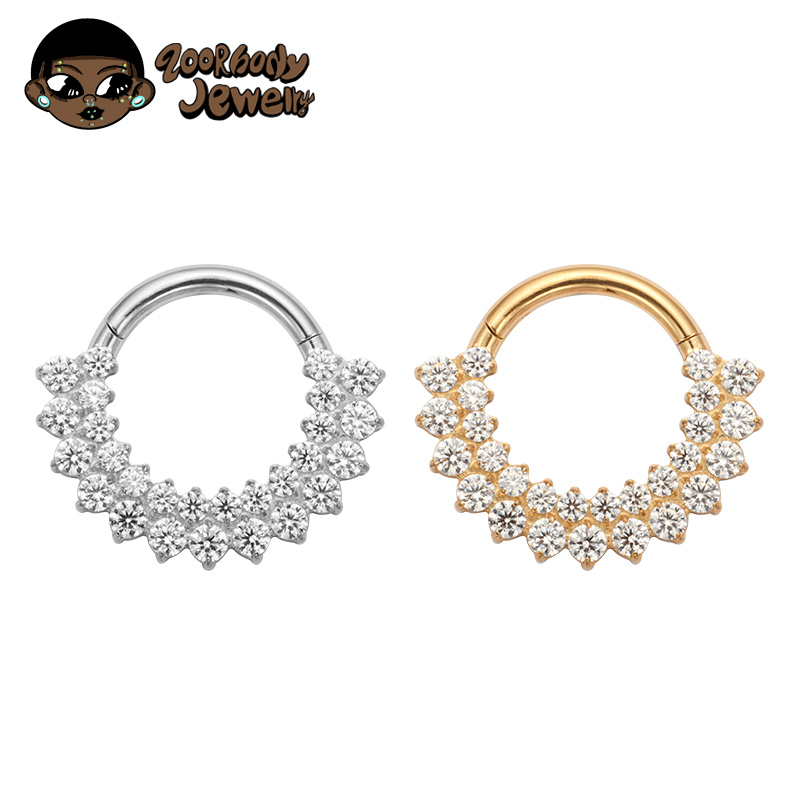 Zoor Body Jewelry - ASTM F136 Титановый кликер Перегородка Носовое