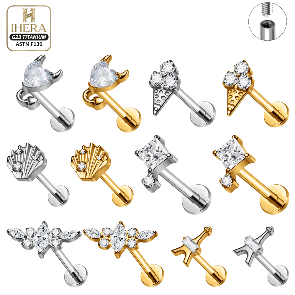 Титановые пирсинг-украшения F1 – обзор и цена Body Jewelry Vertical Labret