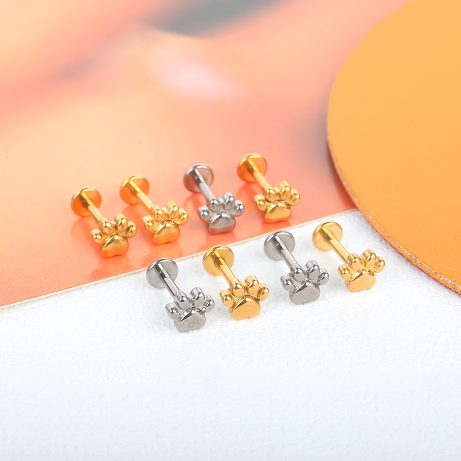 1 шт., серьги-гвоздики из тита – обзор и цена Zoor Body Jewelry