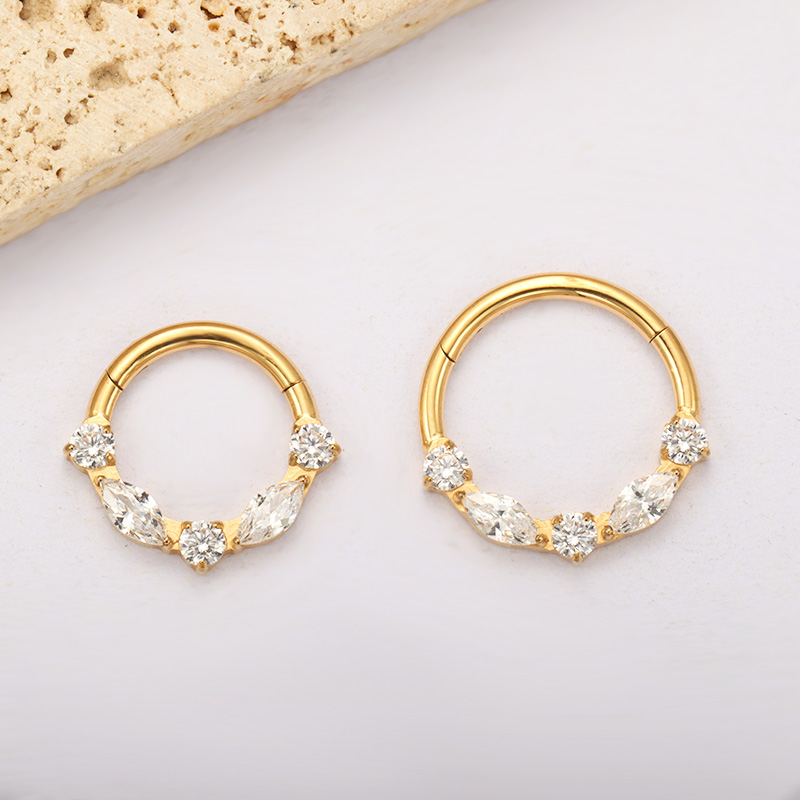 ASTM F136 Титановая маркиза CZ – обзор и цена Zoor Body Jewelry