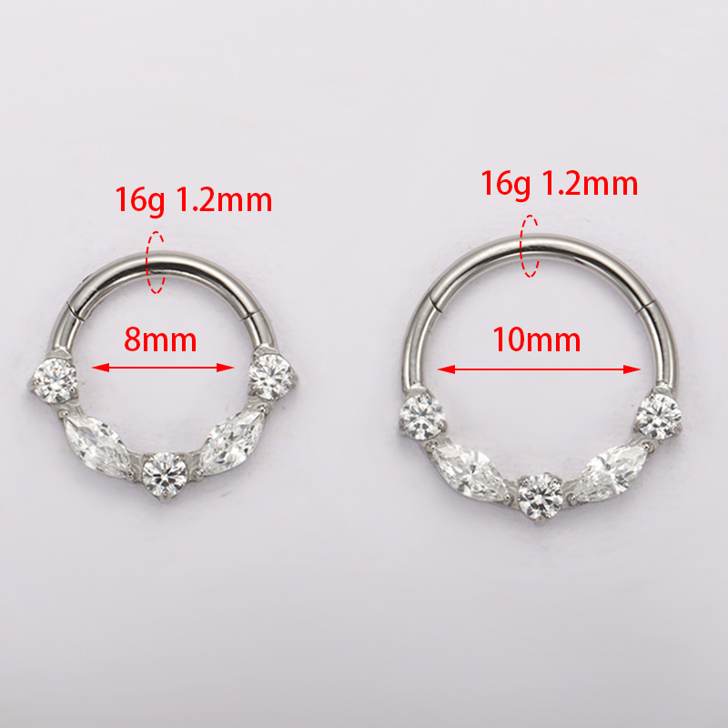 ASTM F136 Титановая маркиза CZ – обзор и цена Zoor Body Jewelry