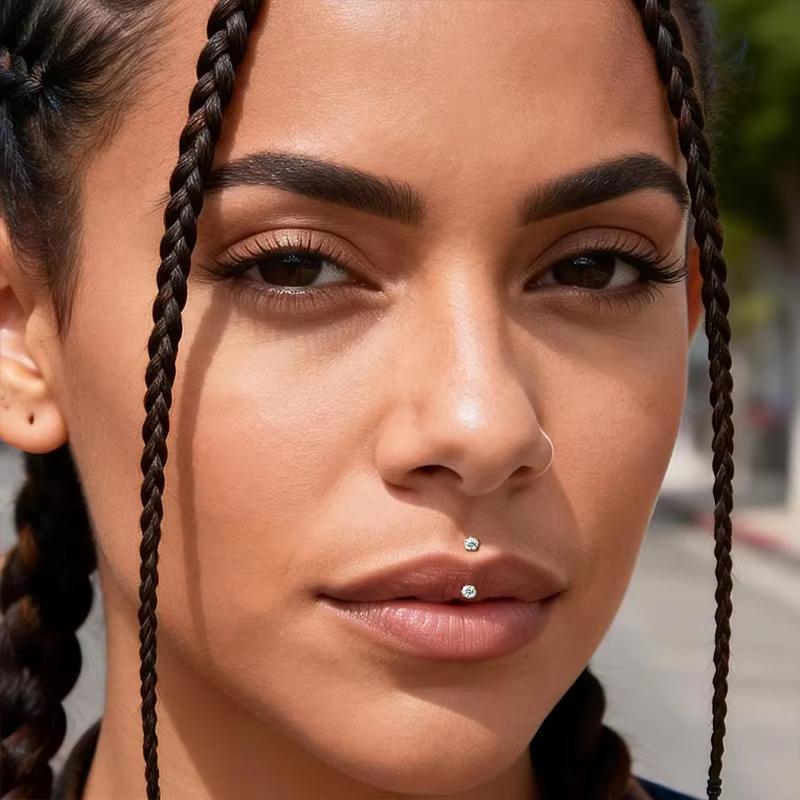 Набор из 4 украшений для пирси – обзор и цена Body Jewelry Vertical Labret