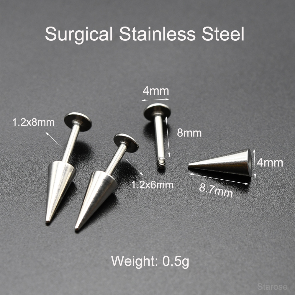 Starose 2 шт. готические конус – обзор и цена Body Jewelry Vertical Labret