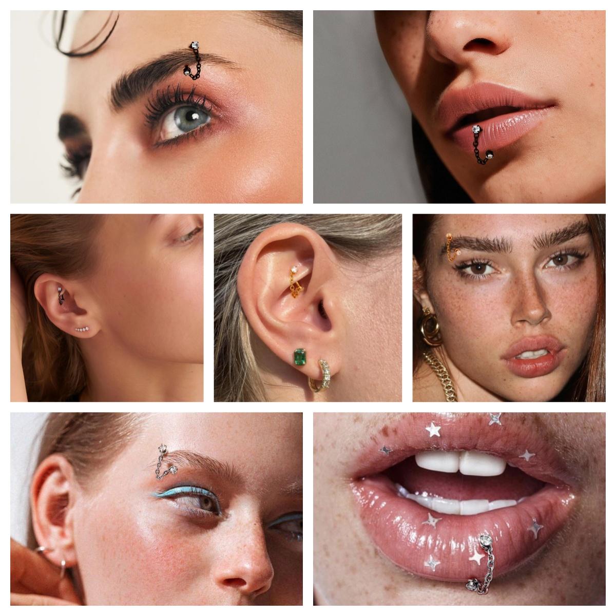 Набор из 3 украшений для пирси – обзор и цена Body Jewelry Vertical Labret