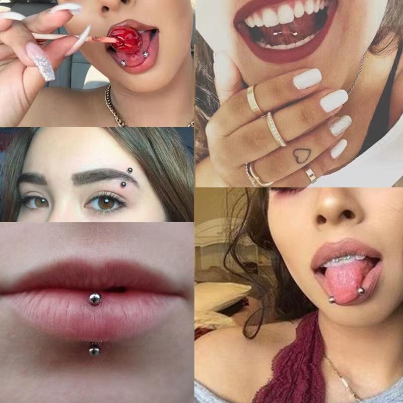 24 шт. 16G изогнутые штанги из – обзор и цена Body Jewelry Vertical Labret