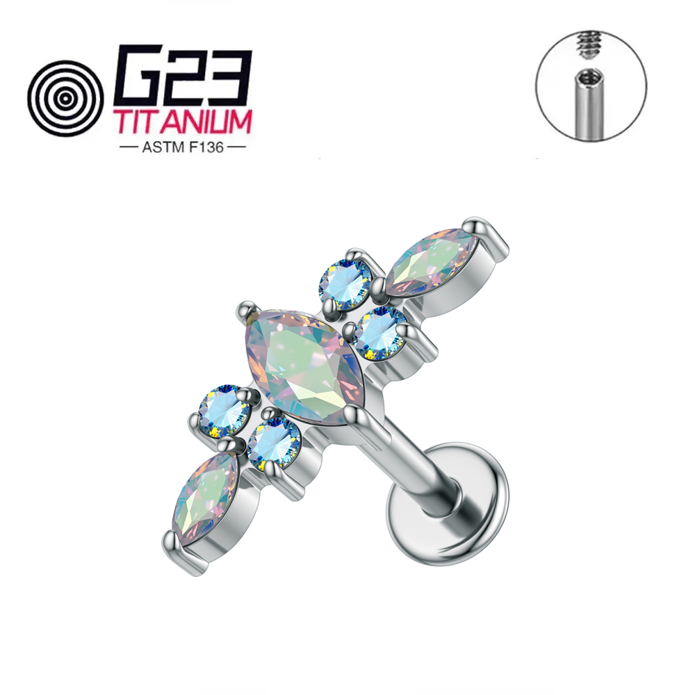 ASTM F136 Титан 16G Лабрет-гво – обзор и цена Zoor Body Jewelry