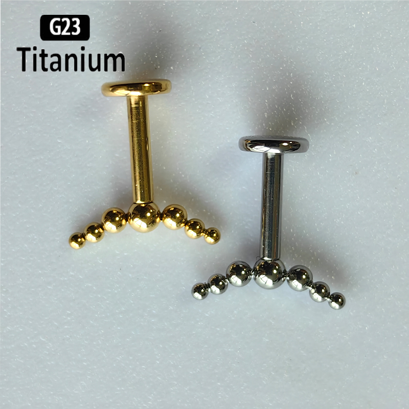 G23 Титановый пирсинг, 7 шт.,  – обзор и цена Body Jewelry Vertical Labret