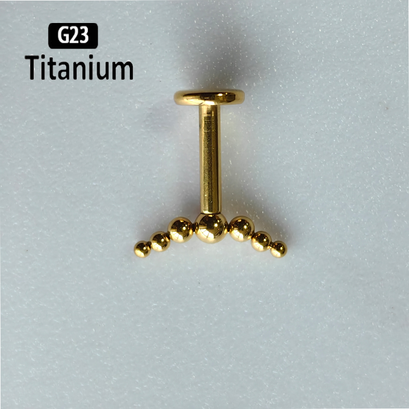 G23 Титановый пирсинг, 7 шт.,  – обзор и цена Body Jewelry Vertical Labret