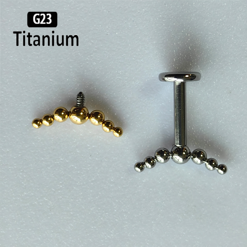 G23 Титановый пирсинг, 7 шт.,  – обзор и цена Body Jewelry Vertical Labret