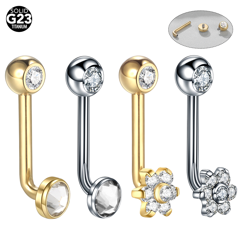 10 шт./лот титановый циркон Кр – обзор и цена Zoor Body Jewelry