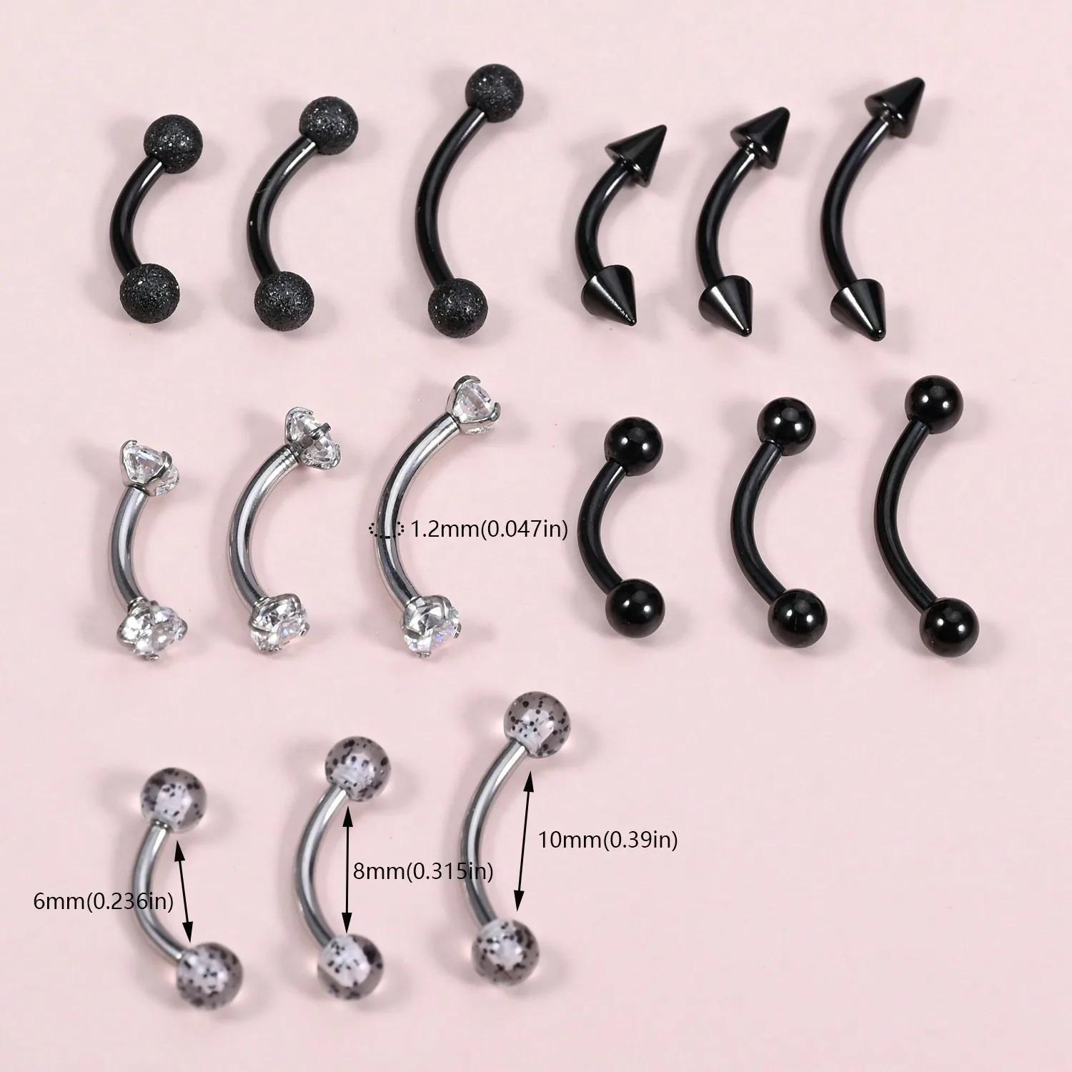 Набор из 15 украшений для пирс – обзор и цена Body Jewelry Vertical Labret