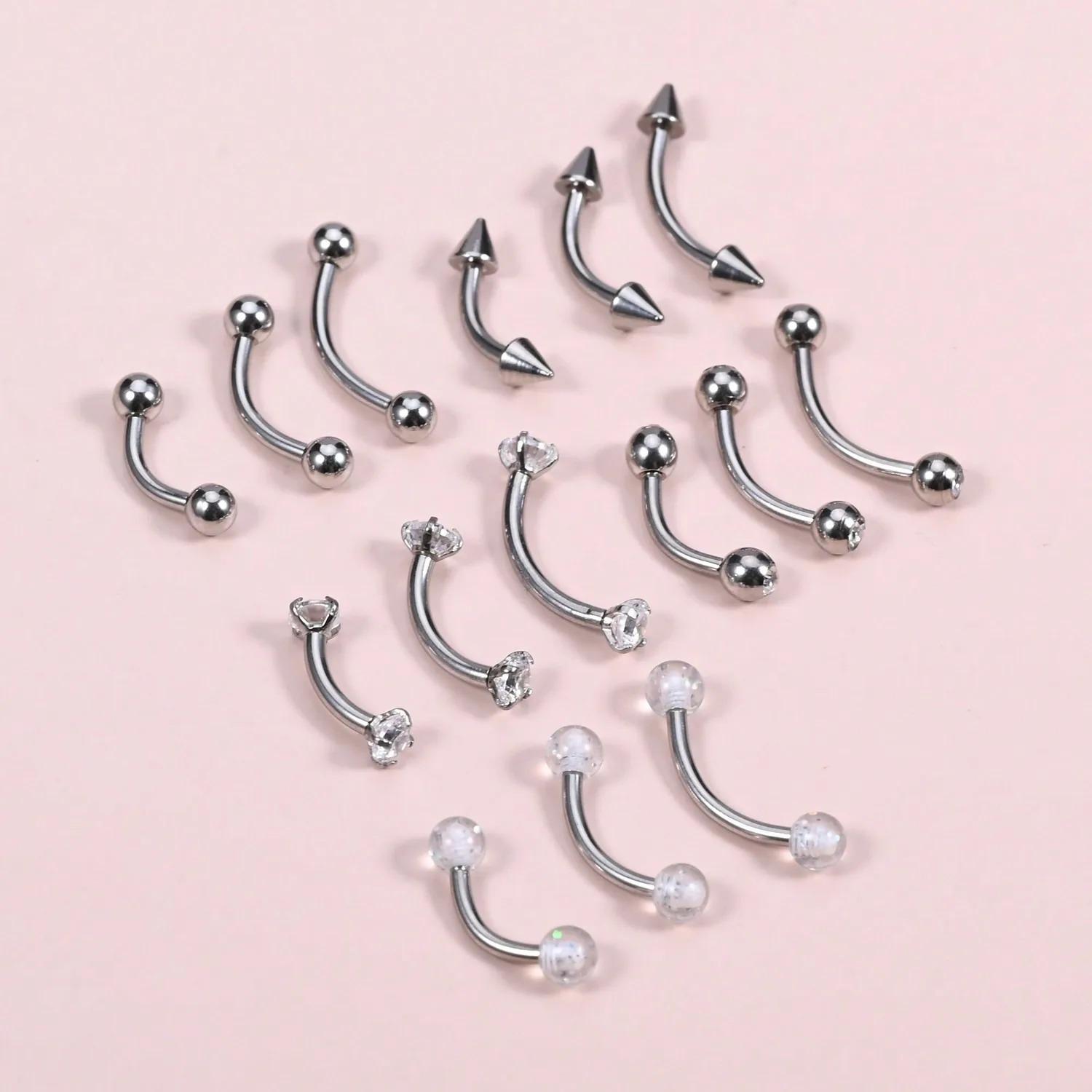 Набор из 15 украшений для пирс – обзор и цена Body Jewelry Vertical Labret
