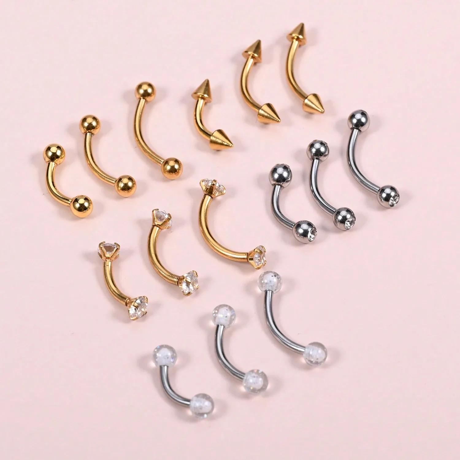 Набор из 15 украшений для пирс – обзор и цена Body Jewelry Vertical Labret
