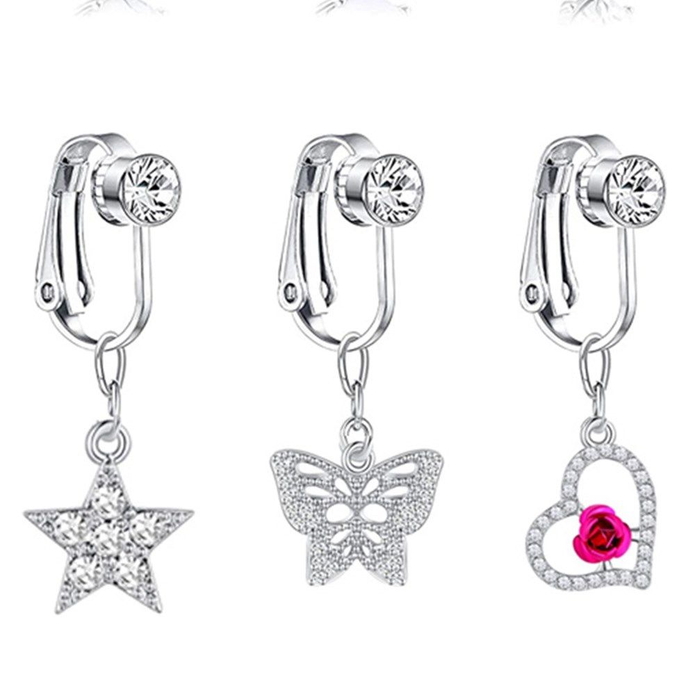 Серьги-клипсы в виде бабочек,  – обзор и цена Body Jewelry Earrings