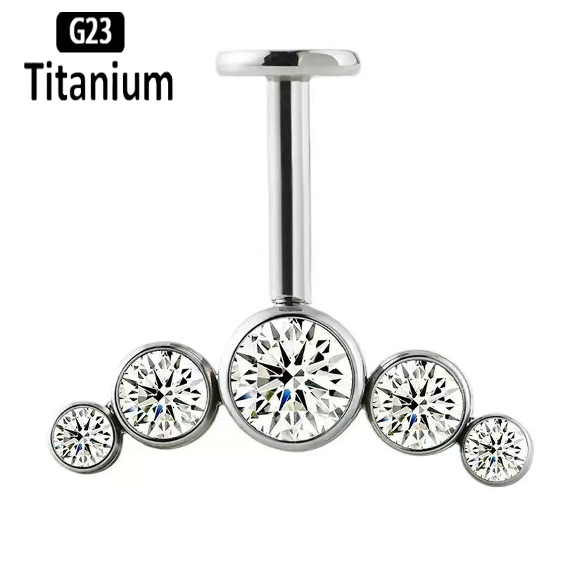 Титановый пирсинг для уха G23  – обзор и цена Body Jewelry Vertical Labret
