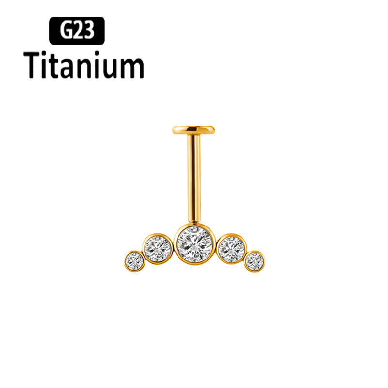 Титановый пирсинг для уха G23  – обзор и цена Body Jewelry Vertical Labret