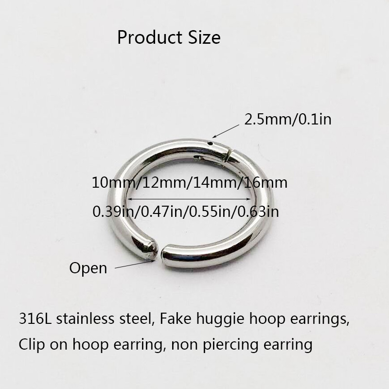 Серьги-кольца Huggie поддельны – обзор и цена Body Jewelry Earrings