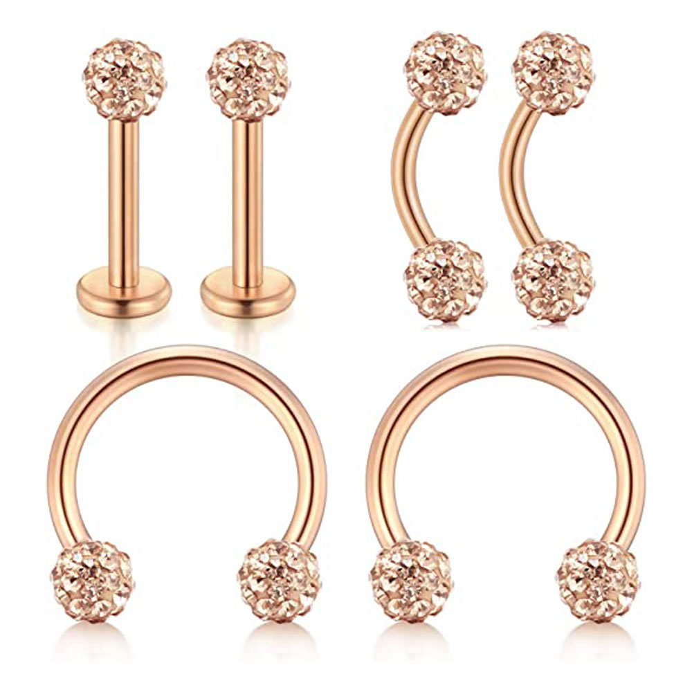 16 г передняя спираль раковина – обзор и цена Body Jewelry Vertical Labret