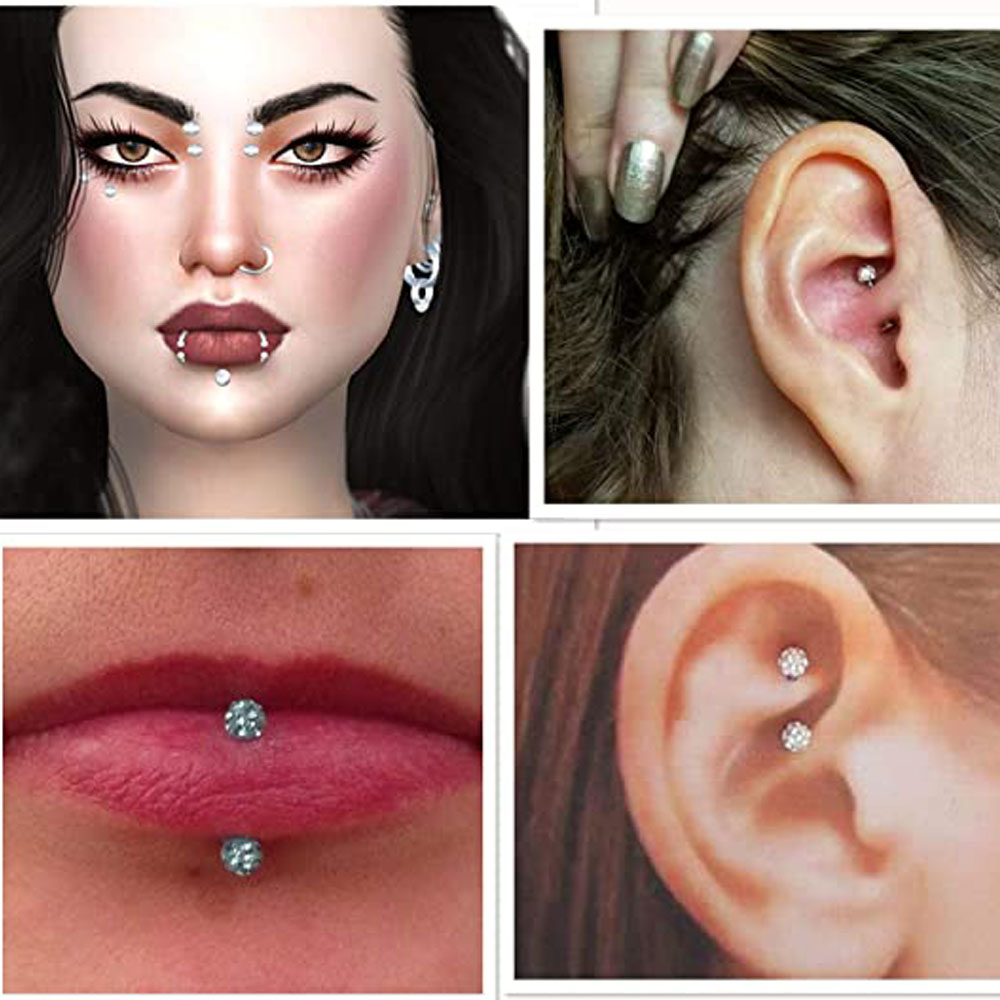 16 г передняя спираль раковина – обзор и цена Body Jewelry Vertical Labret