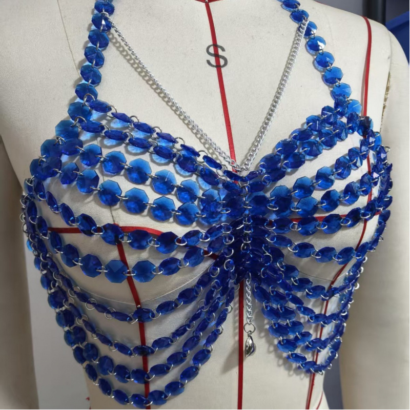 Женская цепочка на грудь, модн – обзор и цена Body Jewelry Vest