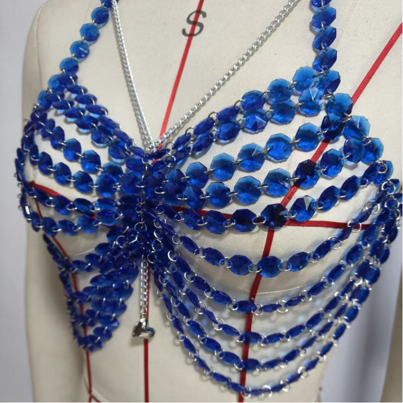 Женская цепочка на грудь, модн – обзор и цена Body Jewelry Vest