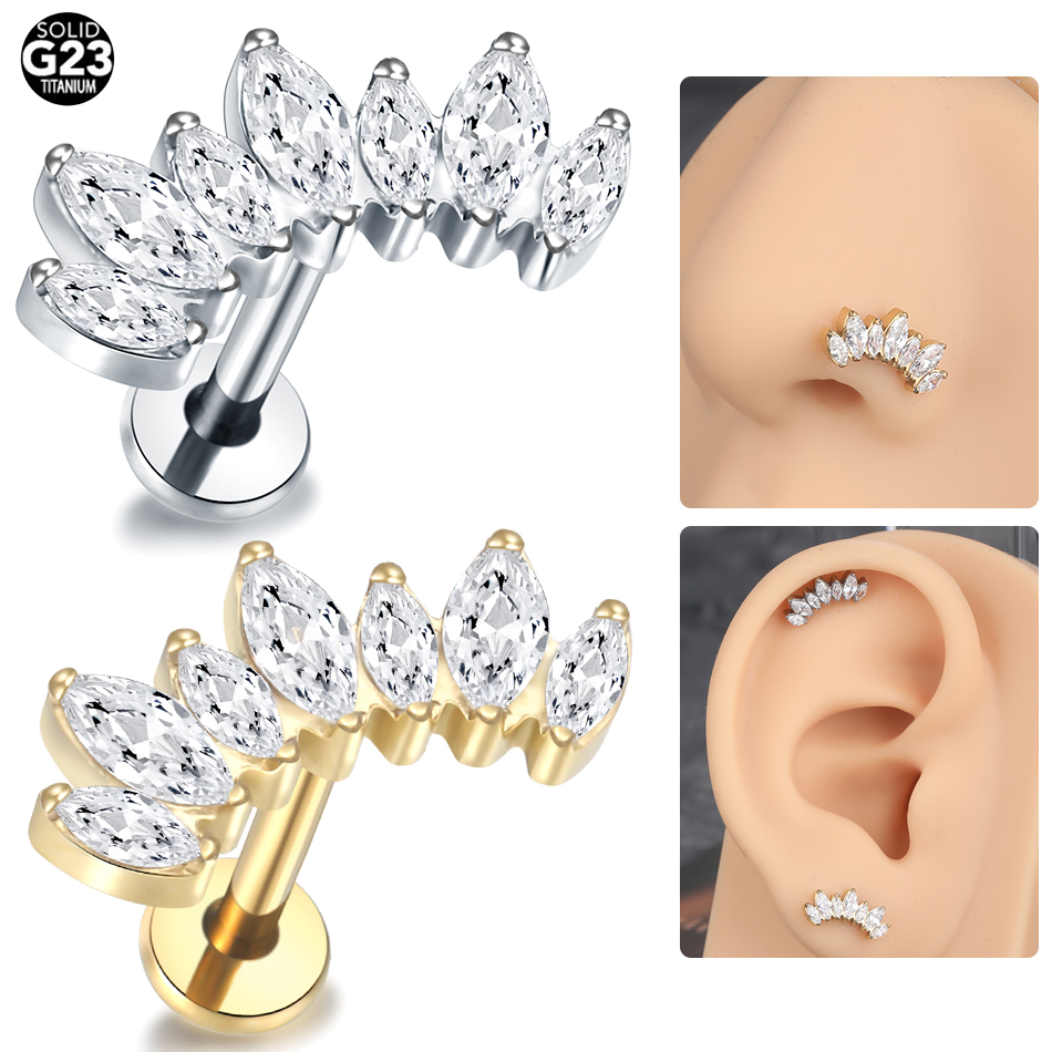 Серьги-гвоздики из титана с фи – обзор и цена Zoor Body Jewelry