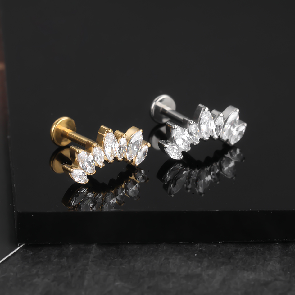 Серьги-гвоздики из титана с фи – обзор и цена Zoor Body Jewelry
