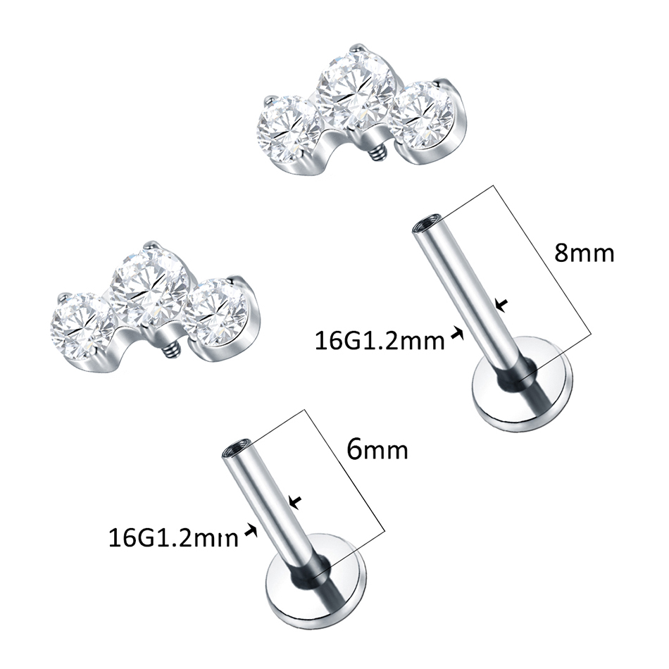 Кольцо для губ из титана с фиа – обзор и цена Zoor Body Jewelry