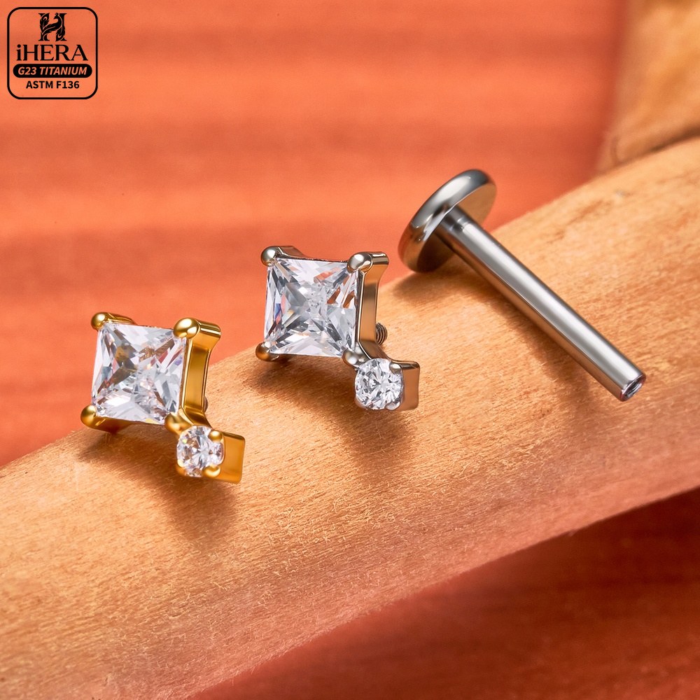 Титановые лабреты G23: сегмент – обзор и цена Body Jewelry Vertical Labret