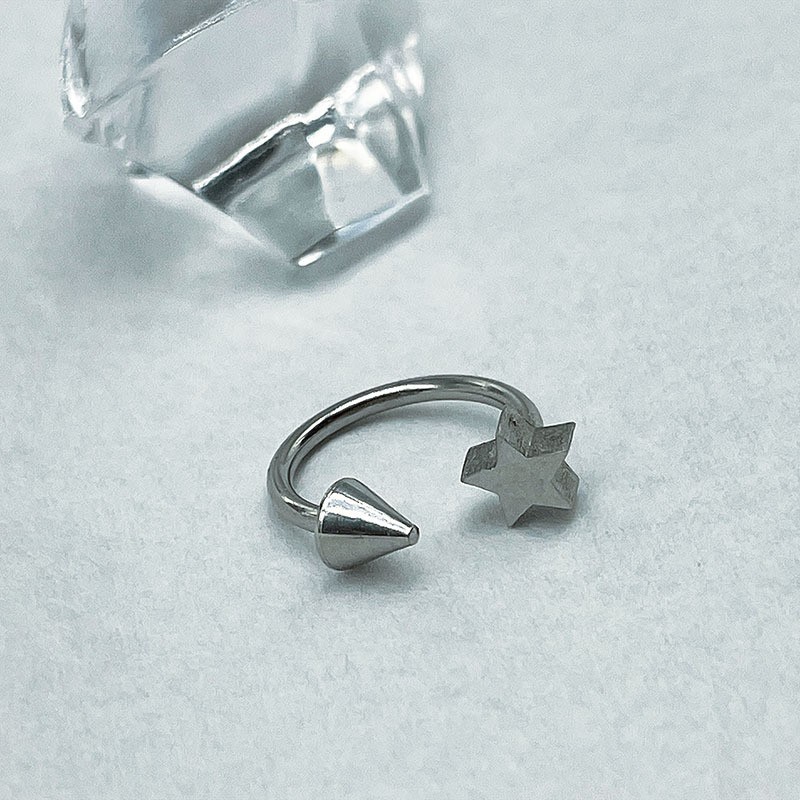 Кольцо для губ с пятиконечной  – обзор и цена Body Jewelry Vertical Labret