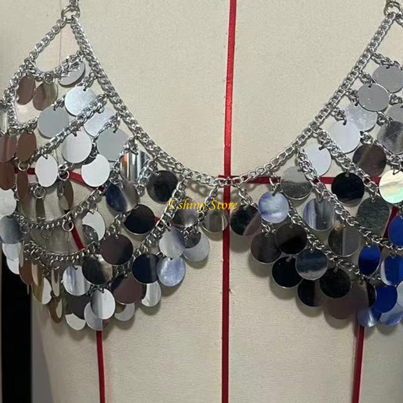 N58F Праздничная пара Sequits  – обзор и цена Body Jewelry Vest
