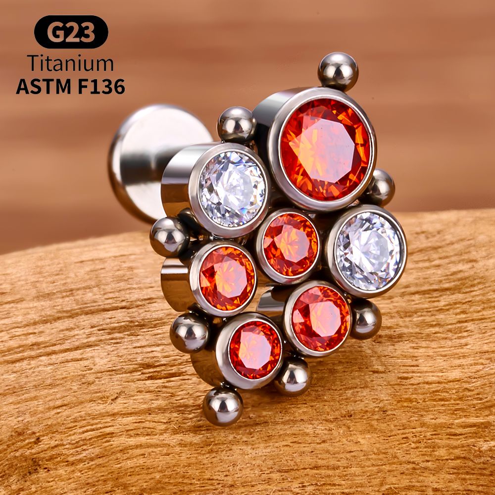 Титановые лабреты с опалом для – обзор и цена Body Jewelry Vertical Labret